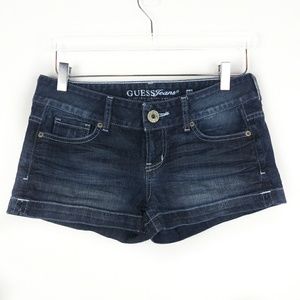 Guess denim shorts with embroidered back pockets